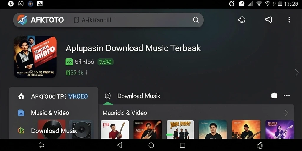 Antarmuka AFKTOTO yang menarik untuk download musik.