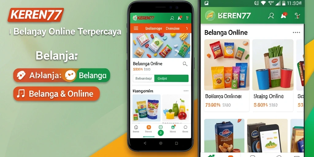 Antarmuka pengguna aplikasi KEREN77 yang menonjol dan mudah digunakan.