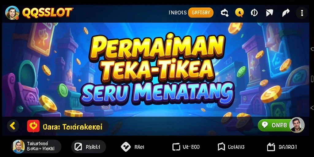 Tampilan antarmuka QQSLOT saat menyelesaikan teka-teki.